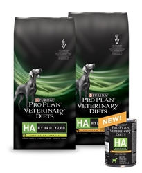 Purina ProPlan Veterinary Diets HA Hypoallergenic Canine Formula, Chicken - 12-13.3 oz Cans