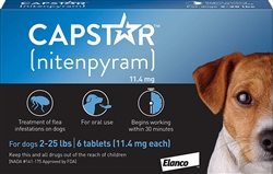 Capstar for Small Dogs 2-25 lbs, 6 Tablets