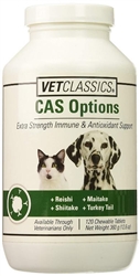 VetClassics CAS  Options Extra Strength Immune & Antioxidant Support, 120 Chewable Tablets
