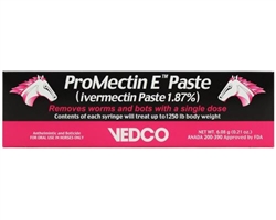 ProMectin E Paste (Ivermectin Paste 1.87%) For Horses Apple Flavor, 6.08 g (0.21 oz)