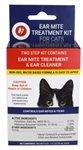 Miracle Care R-7 Ear Mite Treatment  Kit  For Cats , Two 1 oz Bottles