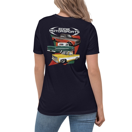 EM 3 Trucks T-Shirt- Ladies - Black