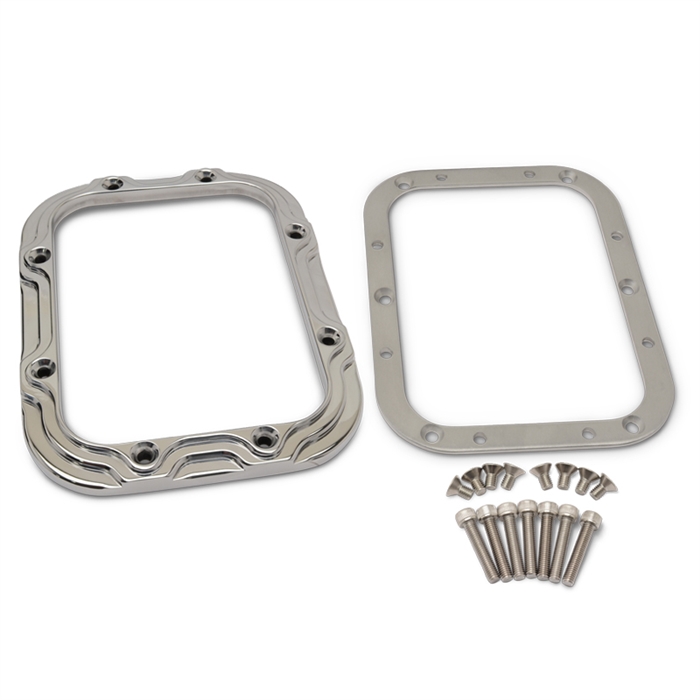 Shifter Bezel & Mount Plate Only Contoured Billet Alum