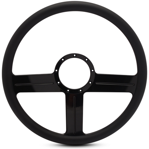 G3 Billet Steering Wheel 15" Gloss Black Spokes/Black Grip