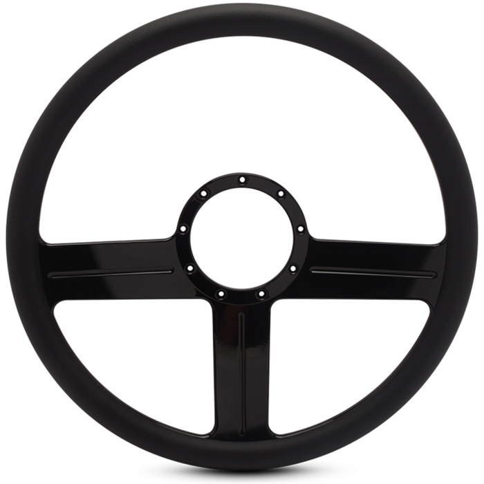 G3 Billet Steering Wheel 15" Gloss Black Spokes/Black Grip