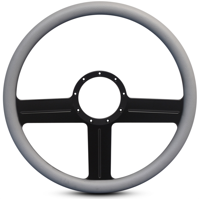 G3 Billet Steering Wheel 15" Matte Black Spokes/Grey Grip