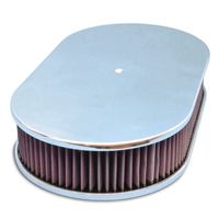 Air Cleaner 17" Oval Smooth Top