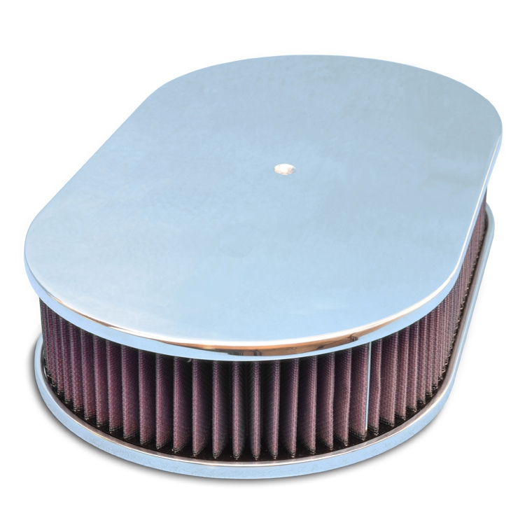 Air Cleaner 17" Oval Smooth Top Dominator