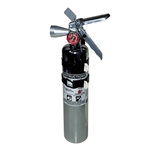 Fire Extinguisher Chrome Clean Agent Large 2-1/2 lb