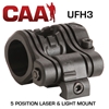 CAA - 5 Position Laser and Light Mount 1"