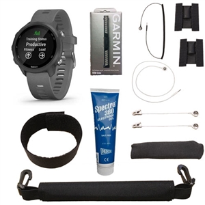 Garmin Forerunner 245 w/ Heart Rate Belt & VMAX Premium Adapter Kit For Sale!