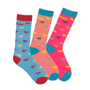 Best Discount Price on TuffRider Neon Pony Kids Socks - PAIR
