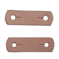 Jack's Peacock Leather Replacement Tabs (Pair) For Sale!