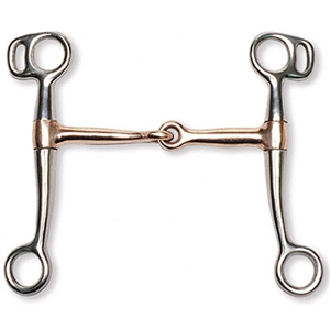 Stainless Steel Copper Mouth Tom Thumb Snaffle Bit For Sale!