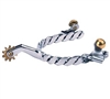 Weaver Ladies' Roping Spurs with Twisted Band For Sale