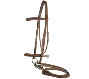 Best Discount Price on Fancy Leather Comfort Crown Dressage Bridle