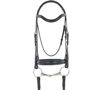 Best Discount Price on Recessed Crown Leather Dressage Bridle