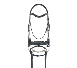 Best Discount Prices on Recessed Crown Leather Dressage Bridle with Flash