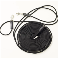 Web Rolled 45ft Long Lines Centaur Long Lines made from durable nylon and cotton webbing. Good quality, extra-long measuring 45ft each side with the first 10ft from the snap being rolled allowing you to snap to your bit or run though the bit.