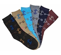 Best Discount Price on Lila Snaffle Bits Crew Socks - PAIR