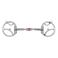 Myler Western Dee with 2 Hooks Comfort Snaffle with Copper Roller MB 03 5" For Sale!
