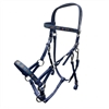 As Is Beta Biothane Southwestern Designed Side Pull Bridle Comb BU523/Grey Hawk/SS/Arab for Sale!