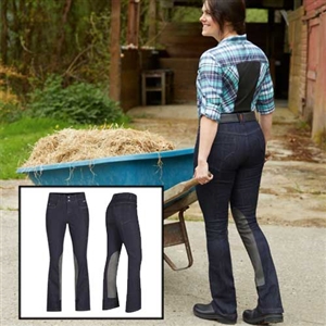 Kerrits Stretch Denim Bootcut Breech- Extended Knee Patch For Sale!