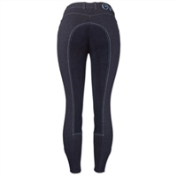 Ovation SoftFlex Blue Denim Full Seat Breech blends tradition and comfort perfectly with a full seat and convenient pockets. Made of a mid-weight cotton/polyester/spandex blend these breeches are incredibly soft and comfortable.