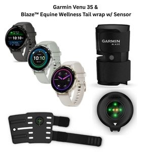 Garmin Venu 3S 41mm  w/ Blaze™ Equine Wellness Heart Rate Monitor System For Sale!