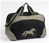 Black and Grey Duffle with Horse Printfor Sale!