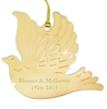 Engraved Dove Ornament