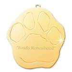 Paw Print Ornament