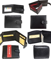 Leather Wallet Black Brown