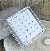 2.5mm Nose Stud Assorted colours