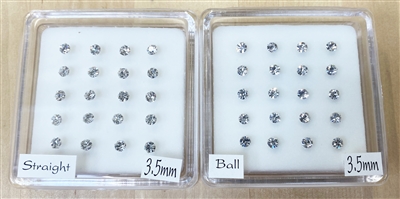 3.5mm WHITE NOSE STUD