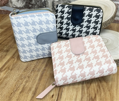 RFID Houndstooth Purse
