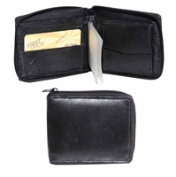 Leather Wallet Black RFID