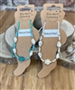 Shell anklet with turtle detail