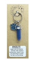 Wholesale Angelite Pointed Pendant Pet Collar Charm by Fat Giraffe Wholesale
