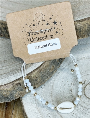 Natural Shell Beaded Bracelet