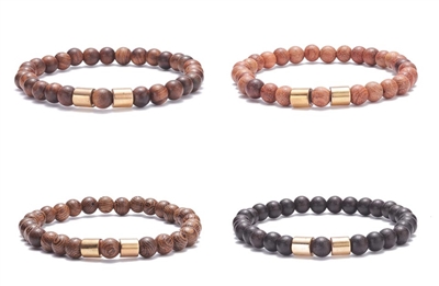 Wood Bead Bracelet