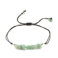 Green Aventurine crystal chip bracelet natural stone