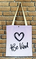 Ombre background Be Kind tote shopping bag supporting Anti Bullying