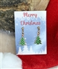 Christmas tree earring