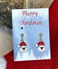 Christmas santa earring