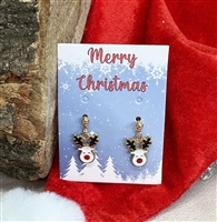 Christmas rudolph earring