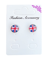 union jack stud earrings