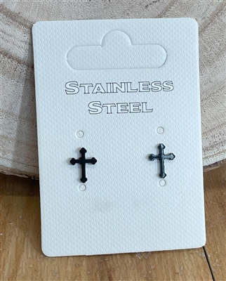 stainless steel cross stud