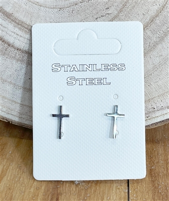 stainless steel cross  stud