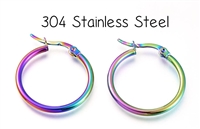 Stainless Steel Rainbow Hoops